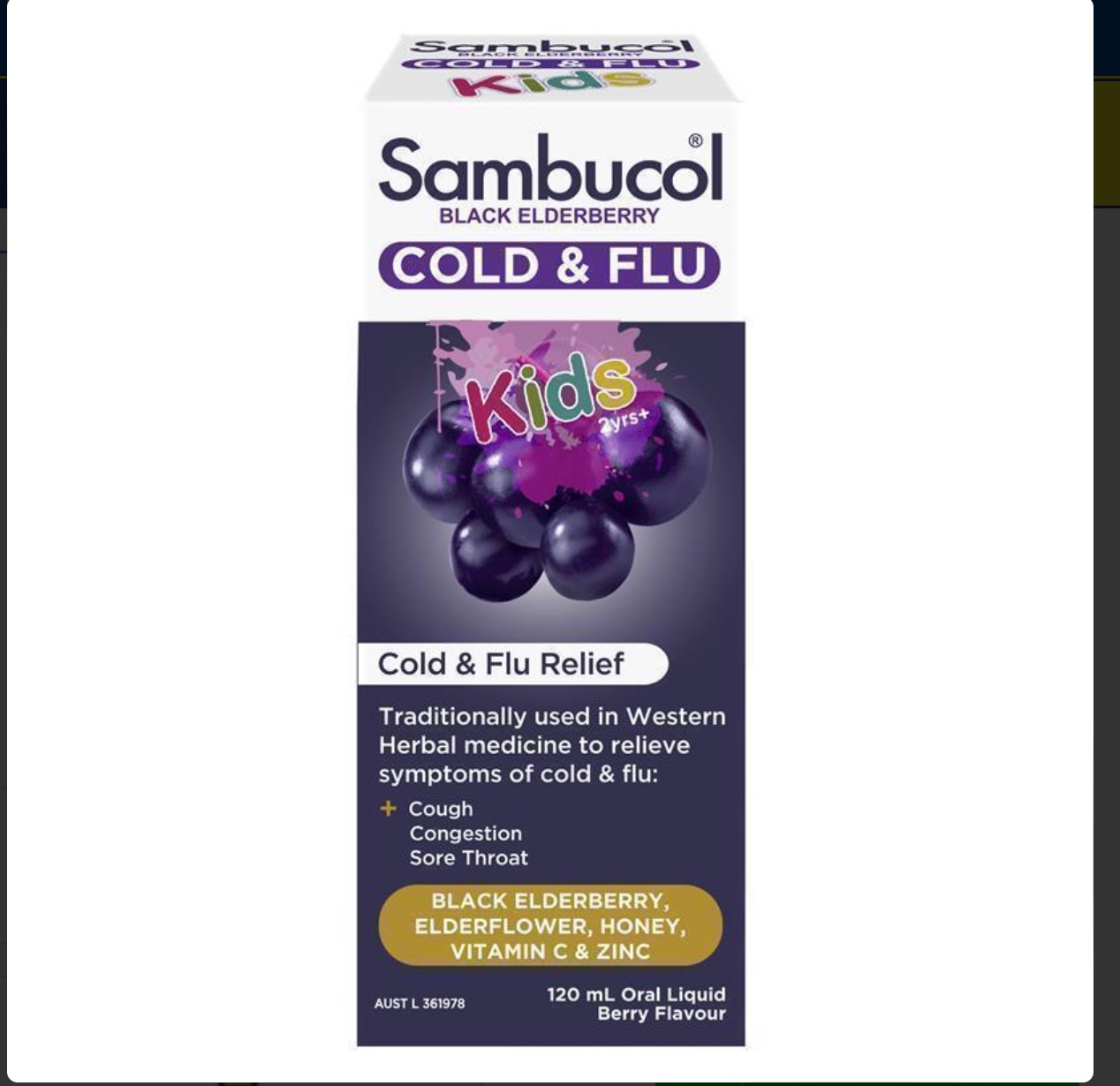澳洲直邮Sambucol善倍康黑接骨木儿童VC维生素C补锌免疫力糖浆