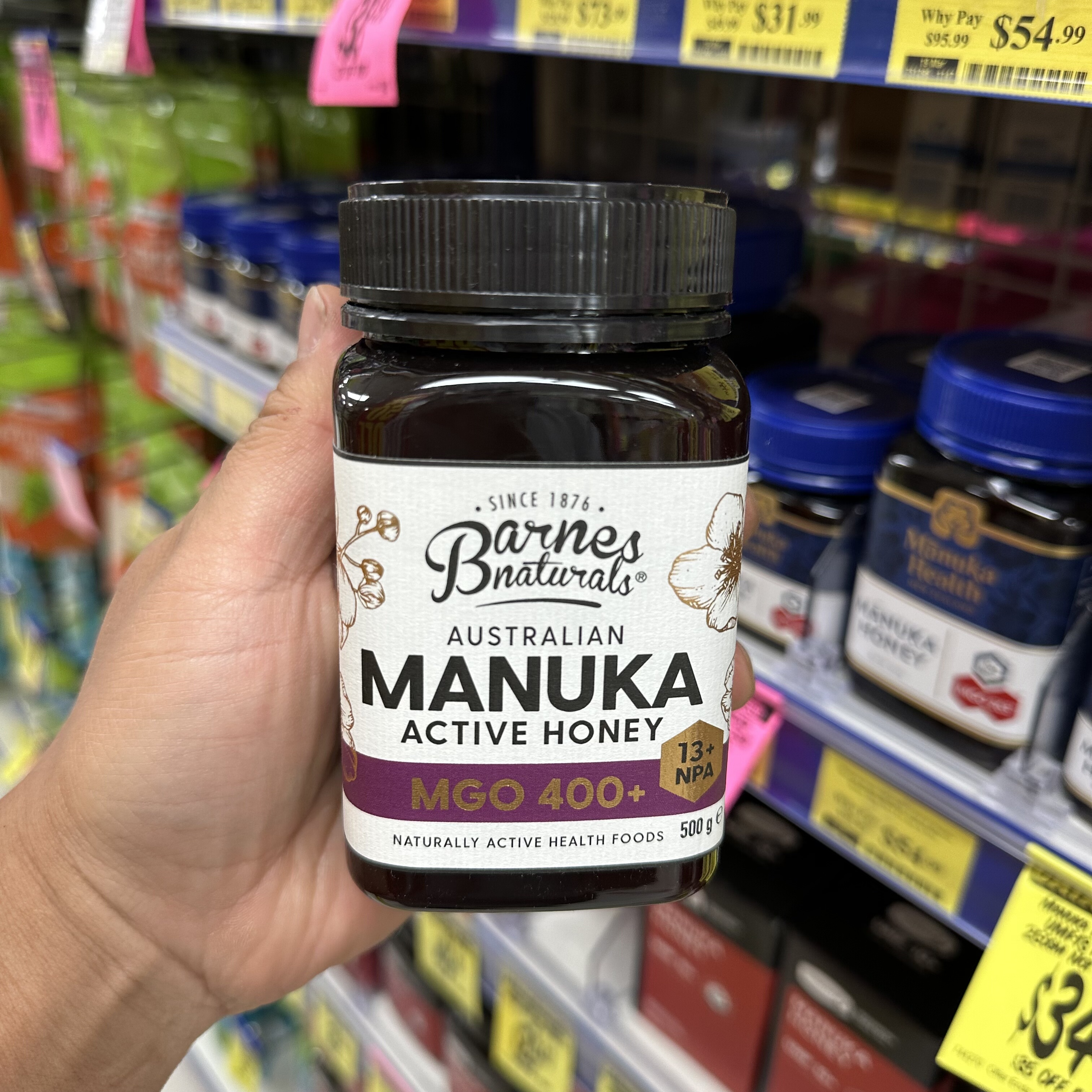 澳洲直邮Barnes Naturals麦卢卡蜂蜜13+ MGO400+