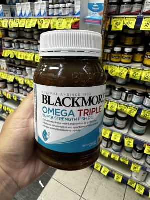 澳洲直邮Blackmores澳佳宝3倍浓缩DHA深海鱼油1500mg 150粒