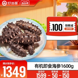 好当家即食海参7年参龄1600g冷冻有机刺参20头年货礼盒3.2斤