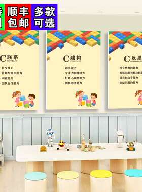 少儿编程教室环创布置装饰挂画机器人培训机构墙贴科技文化墙壁纸