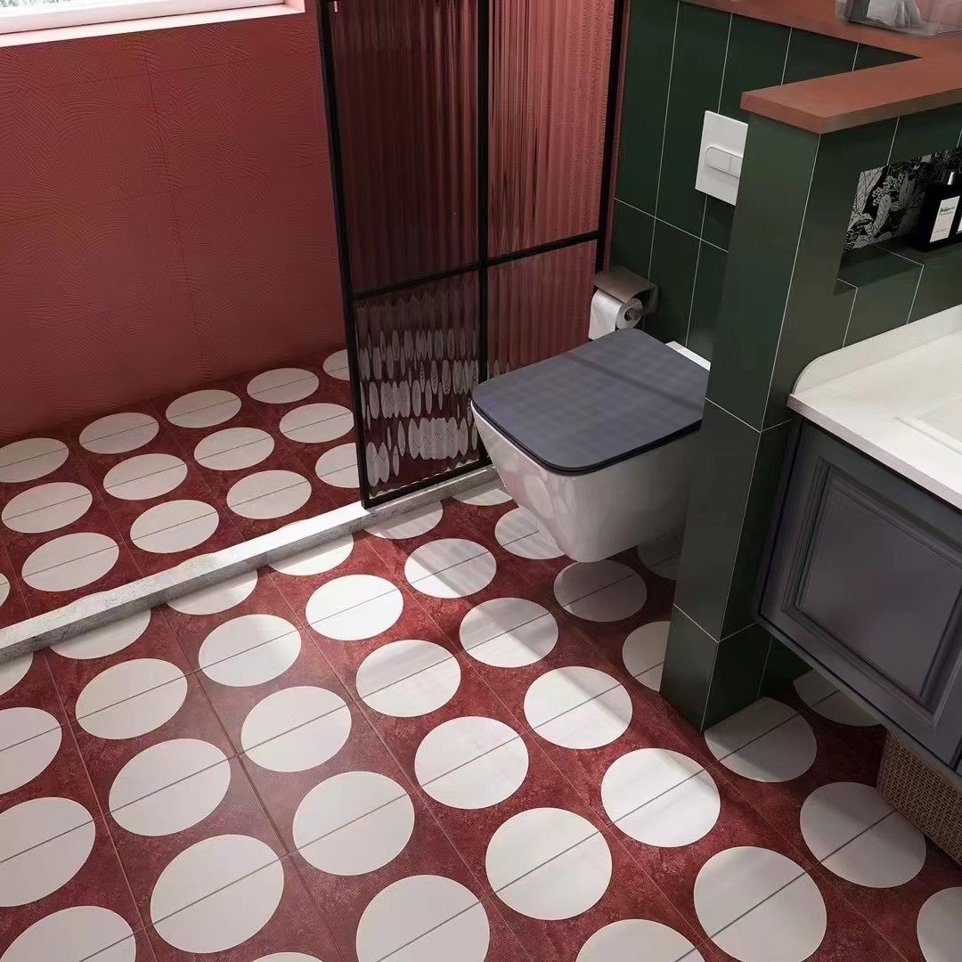 法式酒红卫生间洗手间浴室背景墙砖阳台2021艺术拼花哑光防滑地砖,家装主材,仿大理石瓷砖,淘宝优惠券,粉丝福利购,淘宝优惠卷