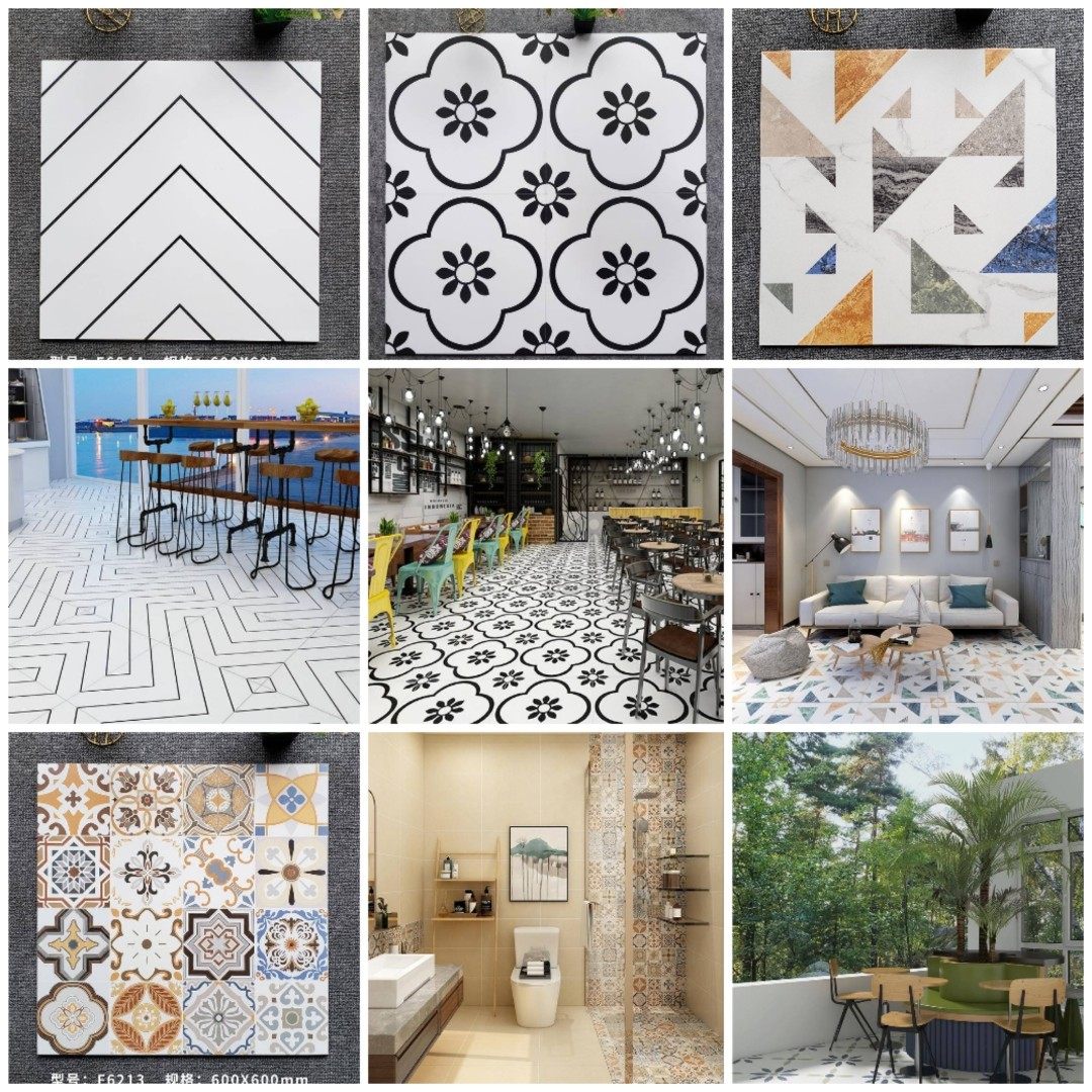 600x600拼花古砖 厨卫用哑光防滑地砖 室内地砖家乐仕,家装主材,仿大理石瓷砖,淘宝优惠券,粉丝福利购,淘宝优惠卷