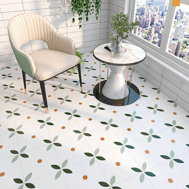 北欧厨房卫生间小花砖300*300防滑耐磨地砖阳台洗手间墙砖瓷砖