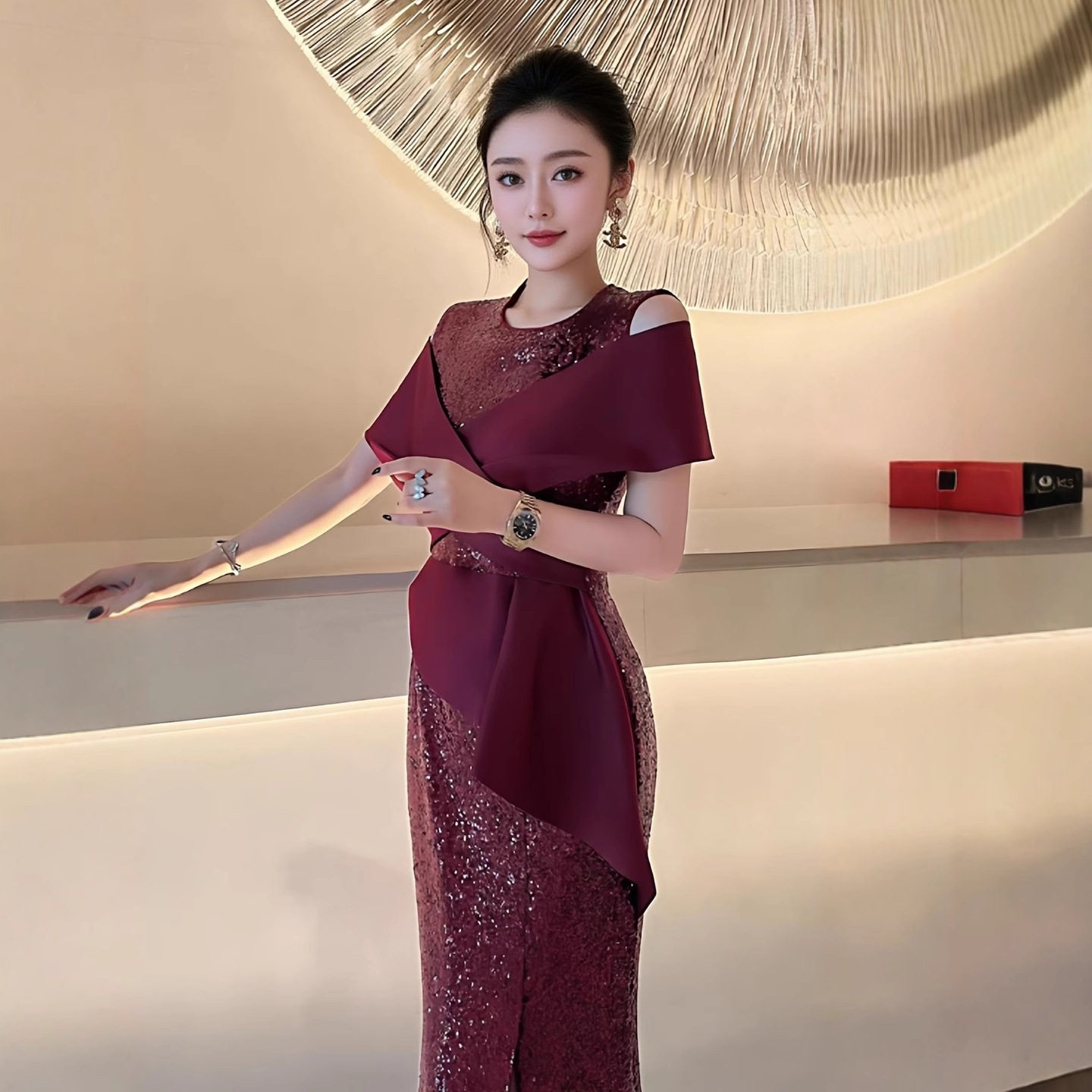 喜妈妈喜婆婆婚宴装敬酒晚礼服