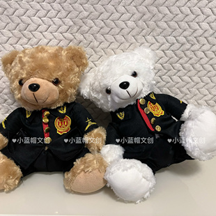 法官小熊毛绒玩偶团购纪念单位普法宣传活动小礼物法官小公仔玩具