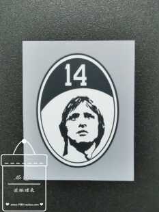 16-17 阿贾克斯 主场球衣用 克鲁伊夫纪念赛 胸章