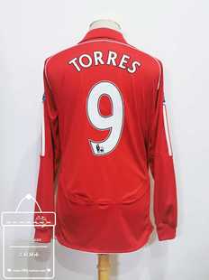 07-08 利物浦 主场 长袖球衣 9号 托雷斯/8号 杰拉德 联赛版