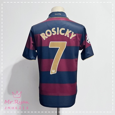 【现货】07-08 阿森纳 第二客场球衣 7号 罗西基 欧冠版 S码