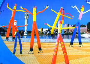 定做空中舞星卡通气模 卡通拱门 彩虹门模型广告帐篷充气造型拱门