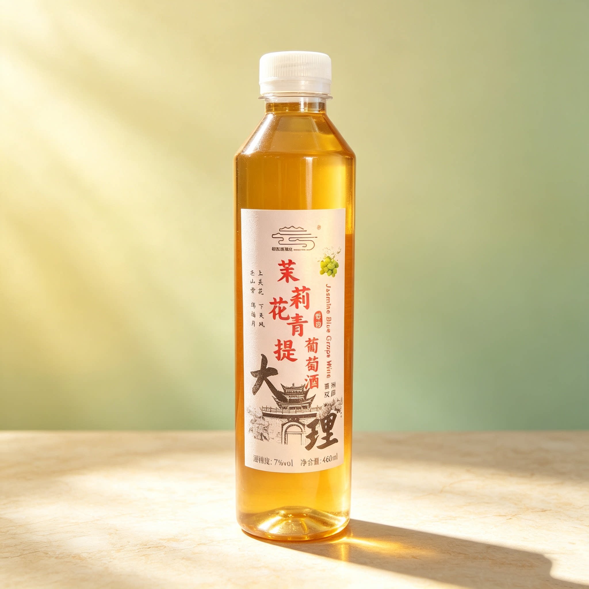 屹云云南大理茉莉花青提葡萄酒果酒露酒460ml情人节女生7度微醺