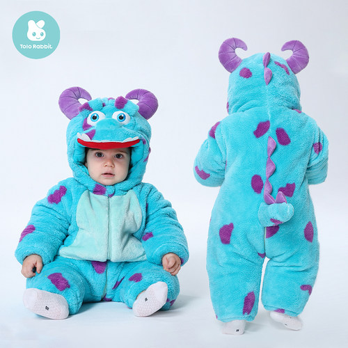 奇乐兔有带帽子拉链聚酯纤维秋冬