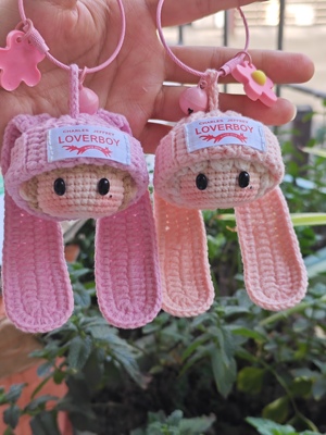 檀健次应援周边毛线团子玩偶手工钩织成品钥匙扣挂件可爱兔兔包挂