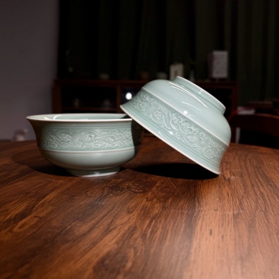 仿宋新款中式不沾油青瓷碗
