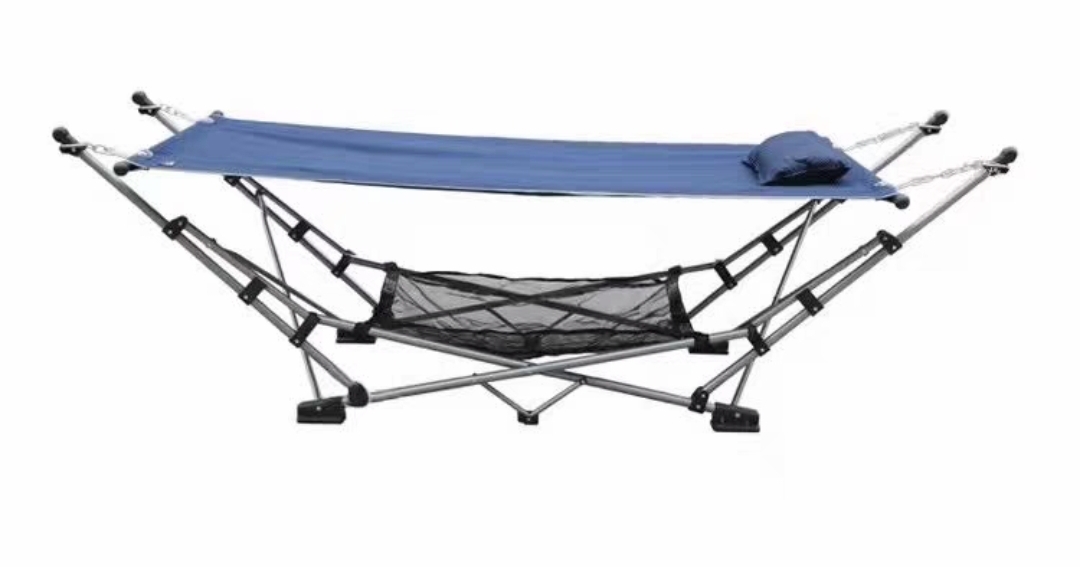 MAC户外便携折叠吊床 铁支架 野营床露营单人床