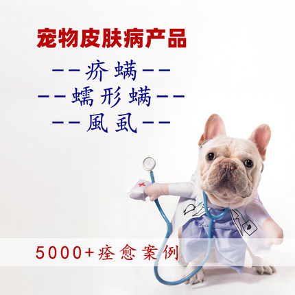 台湾一锭除狗狗螨虫蠕形螨治疗疥螨蜱虫跳蚤大号中号小号特大通