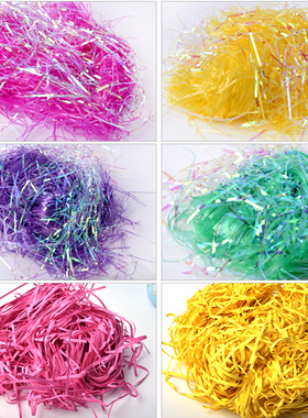 复活节装饰用品粉紫色黄色鸡窝草装扮挂饰DIY春天节庆日布置品45g