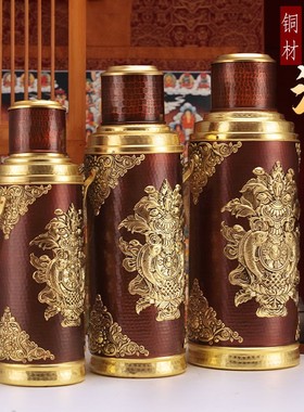 藏式尼泊尔吉祥纯铜敬净