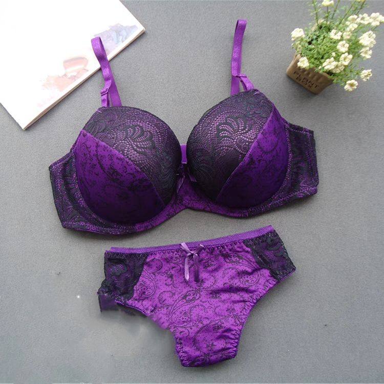 欧美外贸文胸女聚拢防下垂大码性感DE大杯胸罩超薄聚拢内衣裤套装,女士内衣/男士内衣/家居服,文胸套装,淘宝优惠券,粉丝福利购,淘宝优惠卷