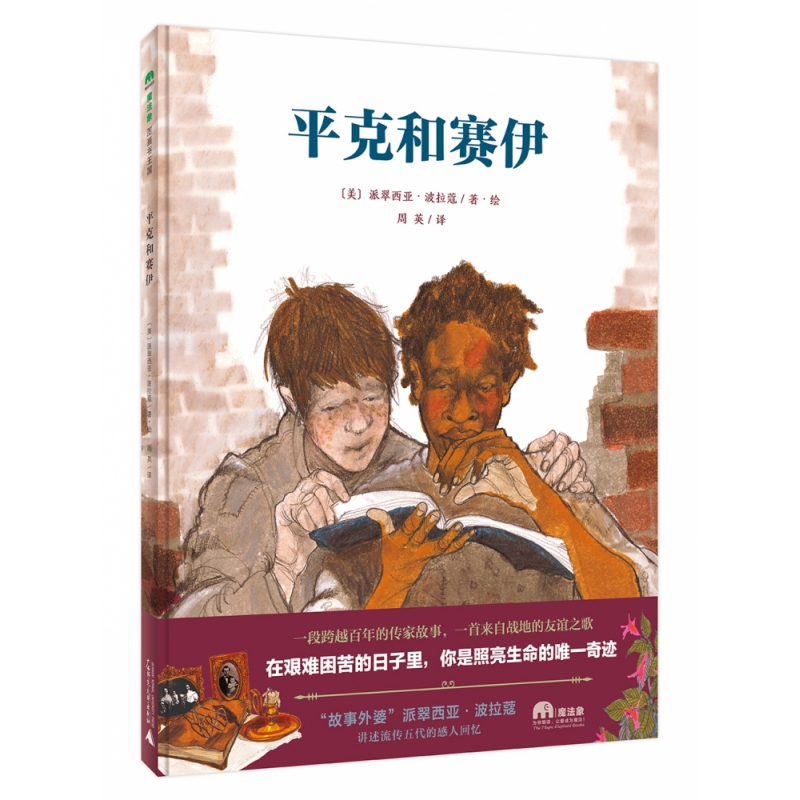 正版图书魔法象·图画书王国平克和赛伊(美)派翠西亚·波拉蔻广西师范大学出版社儿童读物/童书/绘本/图画书纸质书籍