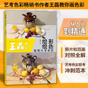 正版图书王磊色彩 形绘临照片学色彩王磊人民美术出版社设计纸质书籍