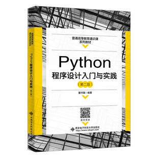 正版图书Python程序设计入门与实践（第二版）董付国西安电子科技大学出版社教材纸质书籍