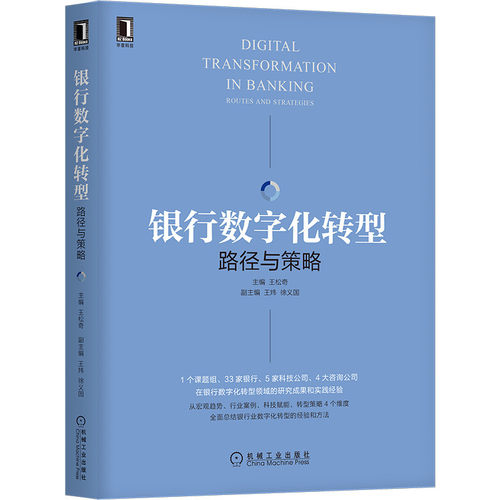 正版图书银行数字化转型：路径与策略王松奇机械工业出版社书籍\/杂志\/报纸/计算机/网络/办公自动化软件（新）纸质书籍