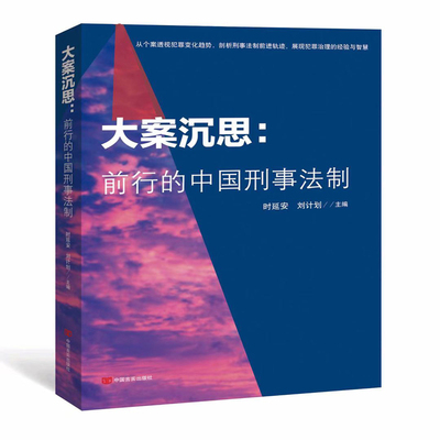 正版图书大案沉思：前行的中国刑事法制（以案件为镜鉴，照亮人心与法治之路）时延安、刘计划中国言实出版社学理纸质书籍