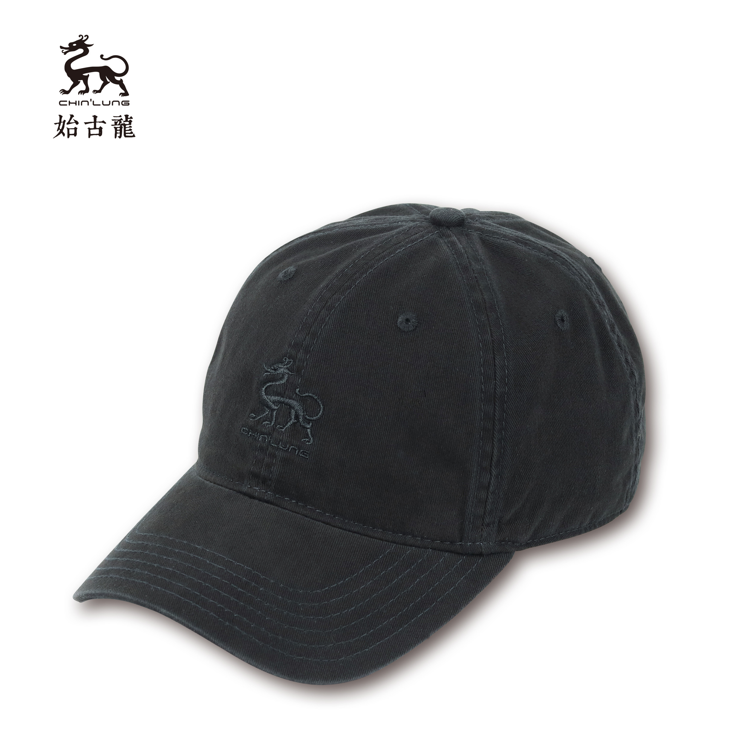 始古龙品牌有机棉六片棒球帽鸭舌帽水洗刺绣太阳帽无衬柔软包邮