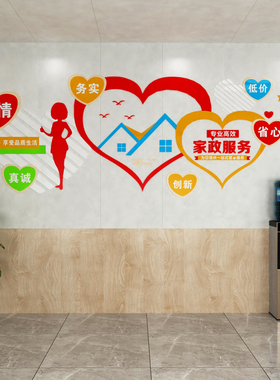 家政保洁背景墙装饰画亚克力