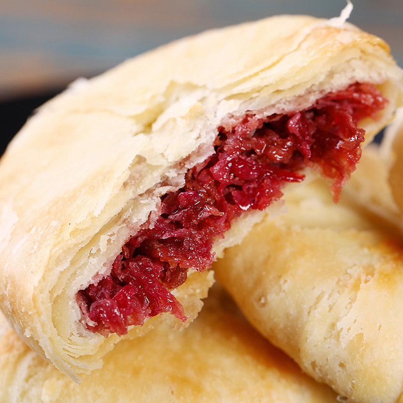 潘祥记玫瑰鲜花饼早餐云南特产零食小吃传统糕点玫瑰花饼