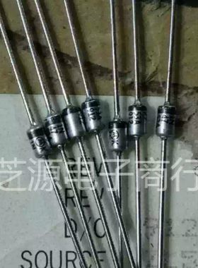 摩托罗拉 M标 1N4736A 同 BZX85C6V8 1W 6V8银白色金封稳压二极管