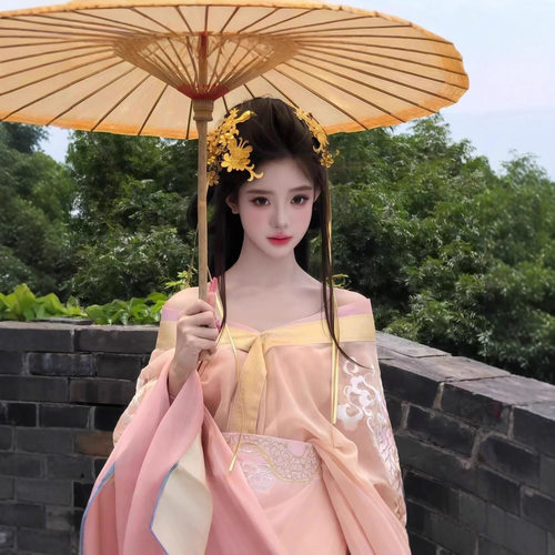 虞姬战国袍汉服魏晋制新款爆款重工刺绣清冷甜美纯欲国风女款全套