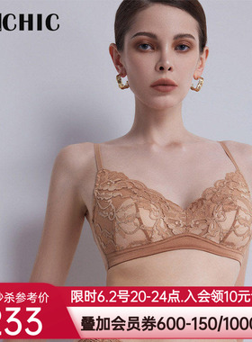 【新品】BeChic傲然之花系列无托文胸蕾丝内衣女秋冬新款BC17AA1
