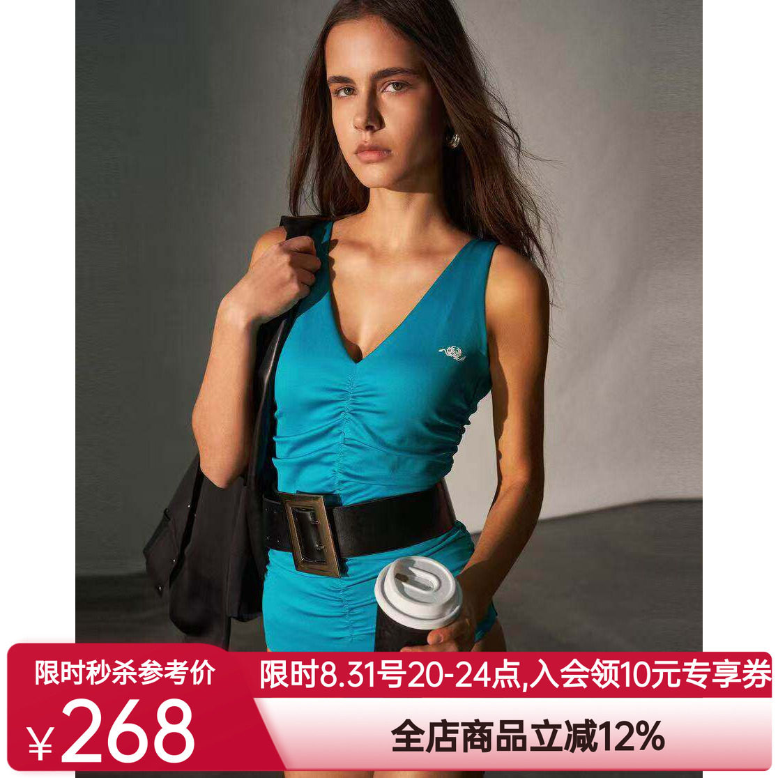 爱慕·CHUANG仪式4夏季女士性感比基尼连体泳衣CA681211图片