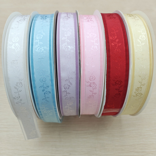 帽子装 饰 33高档花纹刺绣雪纱带服装 三顶织带2.5cm8分绣花纱带D3