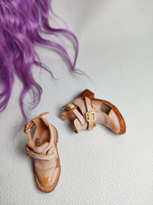 小布鲸现货blythe小布原创手工真皮娃鞋ob24肉肉