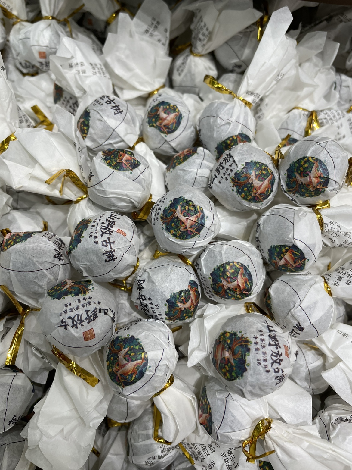 2022年荒野古树龙珠 普洱茶生茶 大黑森林 标价500克 包邮