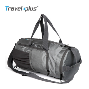 祥兴箱包TRAVEL PLUS健身包可折叠多功能旅行包手提单肩双肩背包