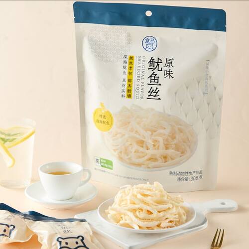 盒马代购原味鱿鱼丝308g独立装