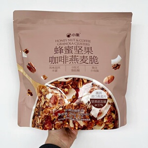 小象蜂蜜坚果咖啡味燕麦脆便携
