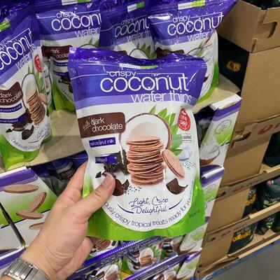 开市客巧克力夹心椰味饼干华夫饼