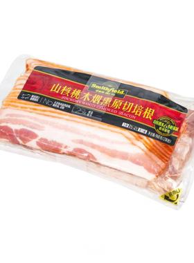 开市客代购 Smithfield/史蜜斯 山核桃木烟熏原切培根480克X2包