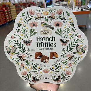 开市客代购 法国 FLOWER TIN TRUFFLE CHOCO松露形代可可脂巧克力