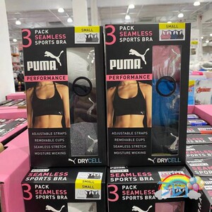 国内Costco代购Puma/彪马运动文胸女美背瑜伽bra防震聚拢健身内衣