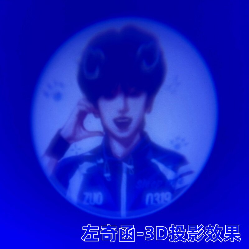 COB胸牌挂架爆闪声控投影魔改棒图片