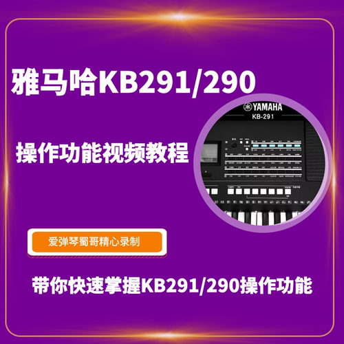 雅马哈kb291电子琴操作功能视频