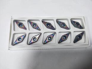 35度菱形数控刀片VNMG160402七彩R0.2精磨刀粒R0.1通用VNMG160401