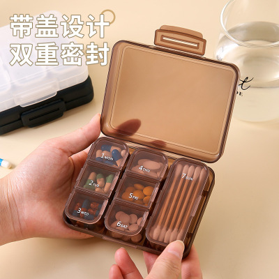 7格分格分装旅行随身药盒
