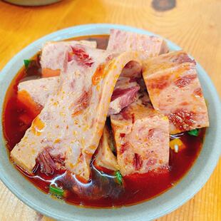 成都老牌爱妻牛排火锅店实体店同款午餐肉罐头速食满满都是肉